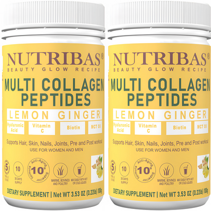 Multi Collagen Peptides, Lemon Ginger