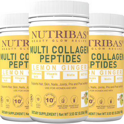 Multi Collagen Peptides, Lemon Ginger